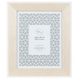 The Port. Co Gallery Sahara White Edge Wood Effect Photo Frame 6 x 4 inch - thumbnail 1