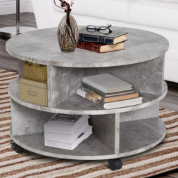 Portland 3 Tier Cement Coffee Table - thumbnail 1