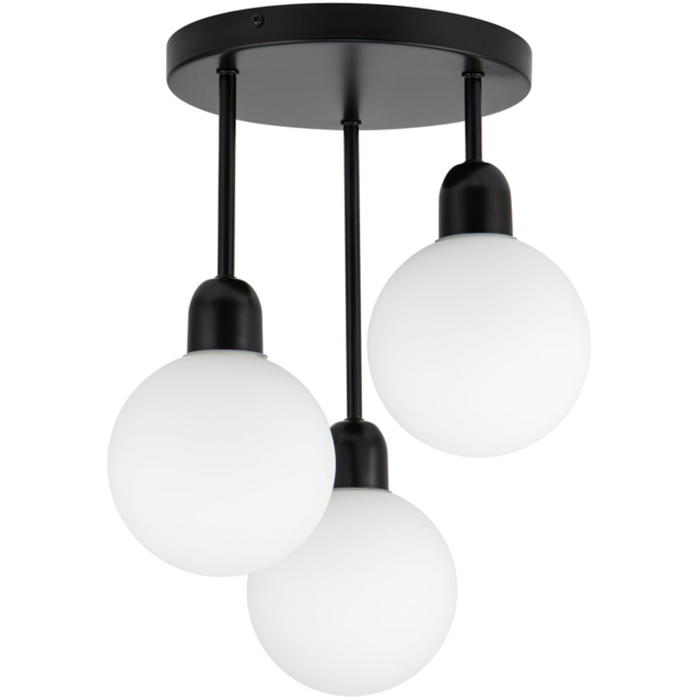 Cosylyte Broome Bathroom 3 Light Opal Glass Ceiling Light - image 1