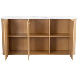 Birlea Kagu 3 Door Oak Sideboard - thumbnail 4