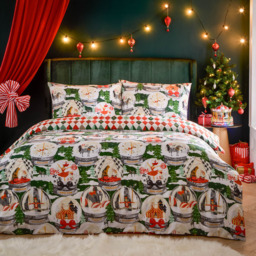 furn. Showtime Double Pine Festive Fairground Duvet Set