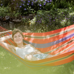 Amazonas Aruba Cayenne Single Premium Spreader Bar Cotton Garden Hammock Only - thumbnail 4