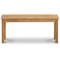 Julian Bowen Coxmoor 2 Seater Oak Dining Bench - thumbnail 3