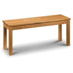 Julian Bowen Coxmoor 2 Seater Oak Dining Bench - thumbnail 2