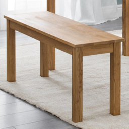 Julian Bowen Coxmoor 2 Seater Oak Dining Bench - thumbnail 1