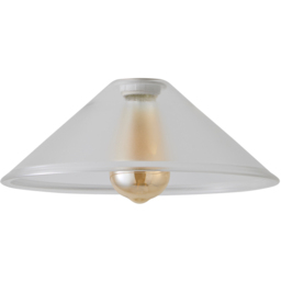 ValueLights Clear Glass Tapered Dome Pendant Light Shade