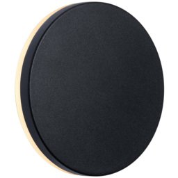 Nordlux Artego Black Round Wall Light - thumbnail 1