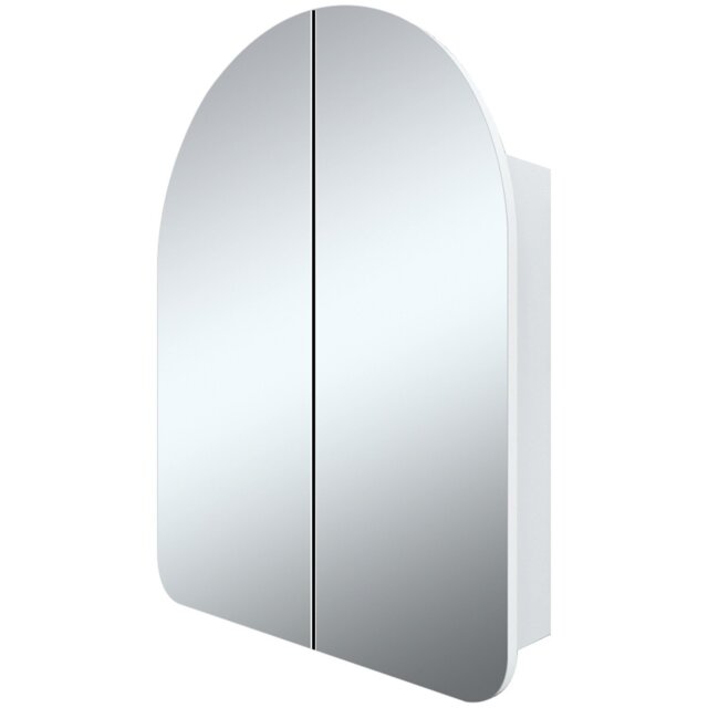 Mayfair White 2 Door Arch Mirror Cabinet - image 1