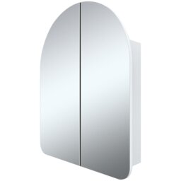 Mayfair White 2 Door Arch Mirror Cabinet - thumbnail 1
