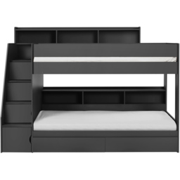 Julian Bowen Camelot Anthracite Bunk Bed with Staircase - thumbnail 3