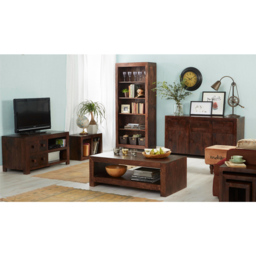 Brooklyn Nihash Toko 5 Shelf Dark Mango Open Bookcase - thumbnail 4