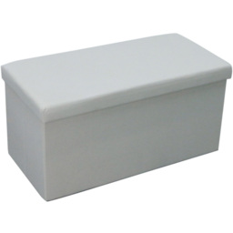 Cream Seville Linen Ottoman Storage Trunk - thumbnail 2