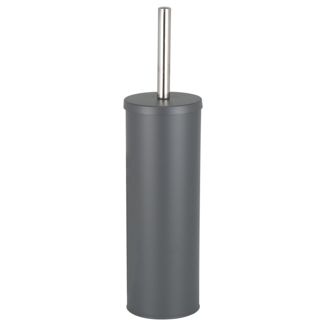 Bathstore Grey Powder Coated Toilet Brush Holder
