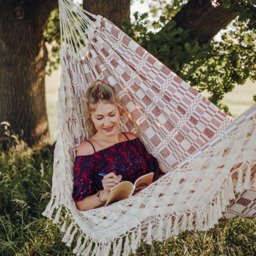 Amazonas Rio Bordeaux Double Premium Traditional Cotton Garden Hammock Only - thumbnail 4