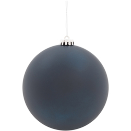 The Christmas Workshop Bauble Matte Navy Blue 3 Pack - thumbnail 3