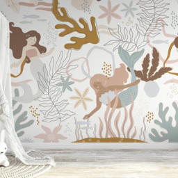 Grandeco Roomblush Mermaids 6 Lane Wall Mural - thumbnail 1