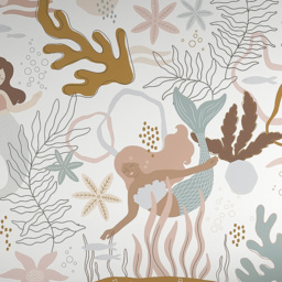 Grandeco Roomblush Mermaids 6 Lane Wall Mural - thumbnail 2