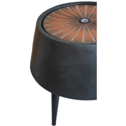 Ivyline Solis Black Charcoal and Aged Copper LED Water Feature - thumbnail 2