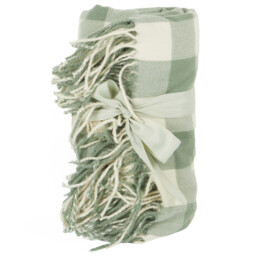 Divante Hayden Green Check Throw 180 x 130cm - thumbnail 2