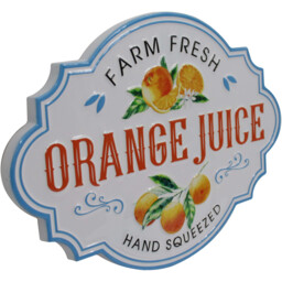 Orange Juice Metal Sign - thumbnail 2