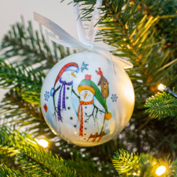 The Christmas Workshop Snowmen Decoupage Bauble 14 Pack - thumbnail 3