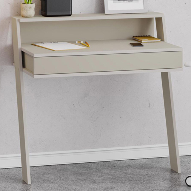 FWStyle Cowork Sandstone Single Drawer Wall Mounted Office Desk - image 1