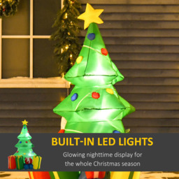 StarBright Green Inflatable Christmas Tree with LED 4.9ft - thumbnail 4