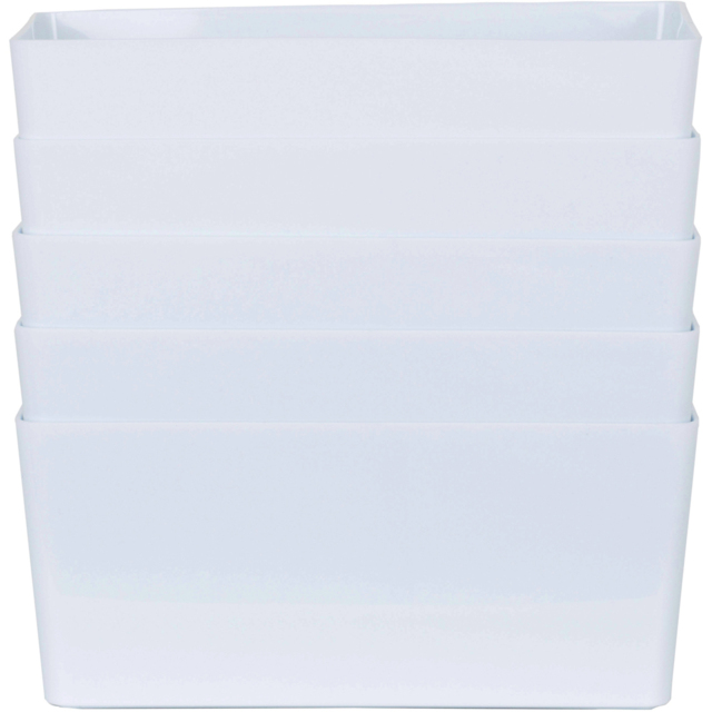 Wham Ice White Rectangular Studio Basket 4.02 5 Pack - image 1