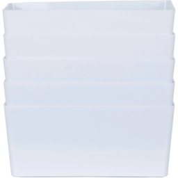 Wham Ice White Rectangular Studio Basket 4.02 5 Pack - thumbnail 1