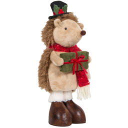 Single Sleigh Bells Ring Standing Hedgehog Extendable Christmas Decoration in Assorted styles - thumbnail 2