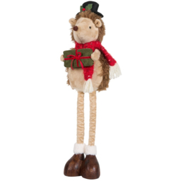 Single Sleigh Bells Ring Standing Hedgehog Extendable Christmas Decoration in Assorted styles - thumbnail 4
