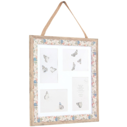 Floral Linen Wooden Collage Frame - thumbnail 2