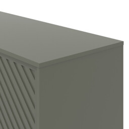 Cora 2 Drawer 2 Shelf Green TV Unit - thumbnail 3