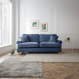 The Victoria 3 Seater Navy Sofa - thumbnail 4