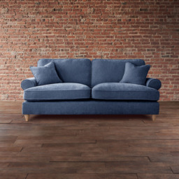 The Victoria 3 Seater Navy Sofa - thumbnail 3