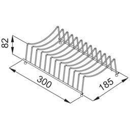 Reginox GPR 01 PR Wire Plate Rack - thumbnail 2