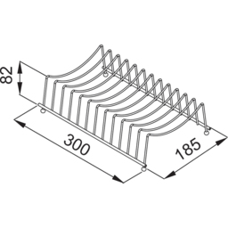 Reginox GPR 01 PR Wire Plate Rack - thumbnail 4