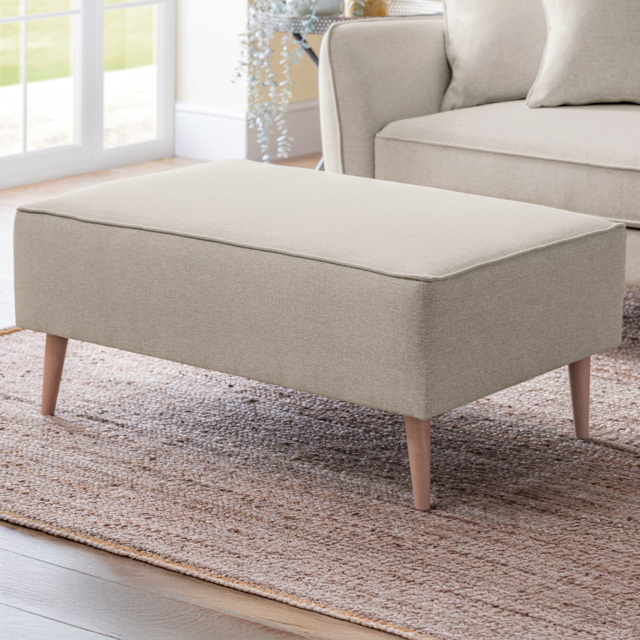 Opry Faro Linen Footstool - image 1