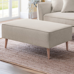 Opry Faro Linen Footstool