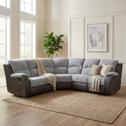 Charleston Corner 7 Seater Sofa Grey - thumbnail 1