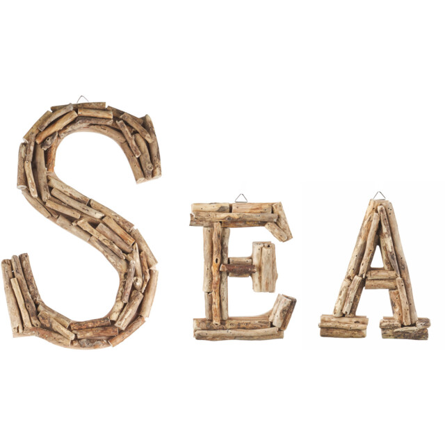 Driftwood Sea Wall Decor - Natural - image 1