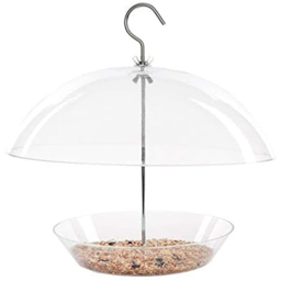 Marco Paul Clear Covered Dome Canopy Small Bird Seed Feeder - thumbnail 3