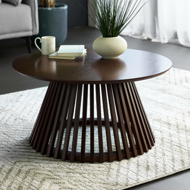 Julian Bowen Ollie Dark Oak Round Coffee Table - image 1