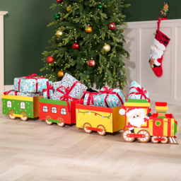 Merry Christmas Small Festive Gift Train Hamper - thumbnail 2