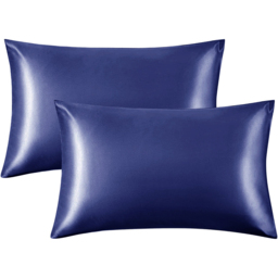 Intimates Navy Satin Pillowcase 2 Pack