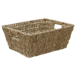 JVL Seagrass Rectangular Storage Basket 3 Pack - thumbnail 3
