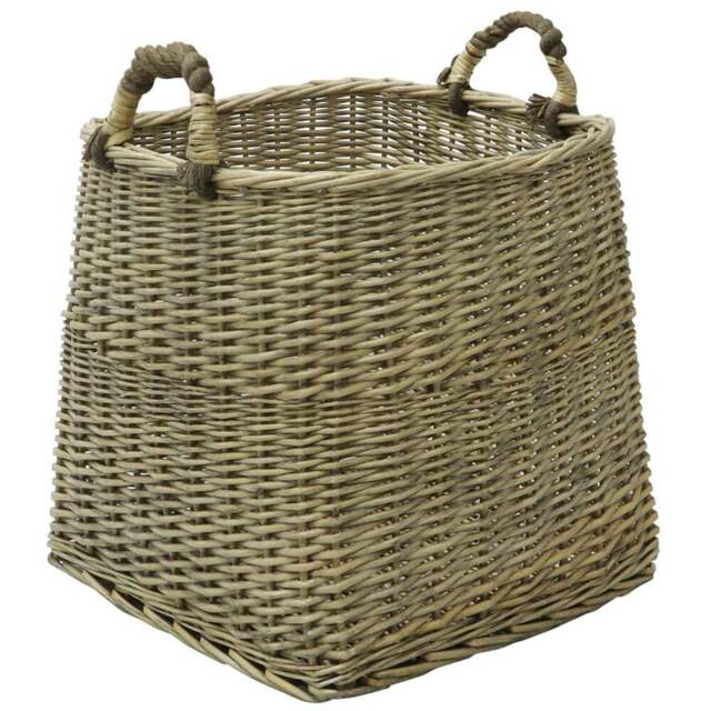 JVL Willow Antique Wash Log Basket - image 1
