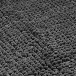 Grey Chunky Bobble Polycotton Bath Mat 50 x 80cm - thumbnail 2