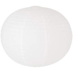 ValueLights Isla White Paper Globe Ceiling Lamp Shade 60cm - thumbnail 1