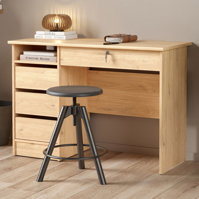 Florence Function Plus 4 Drawer Desk Jackson Hickory Oak - image 1